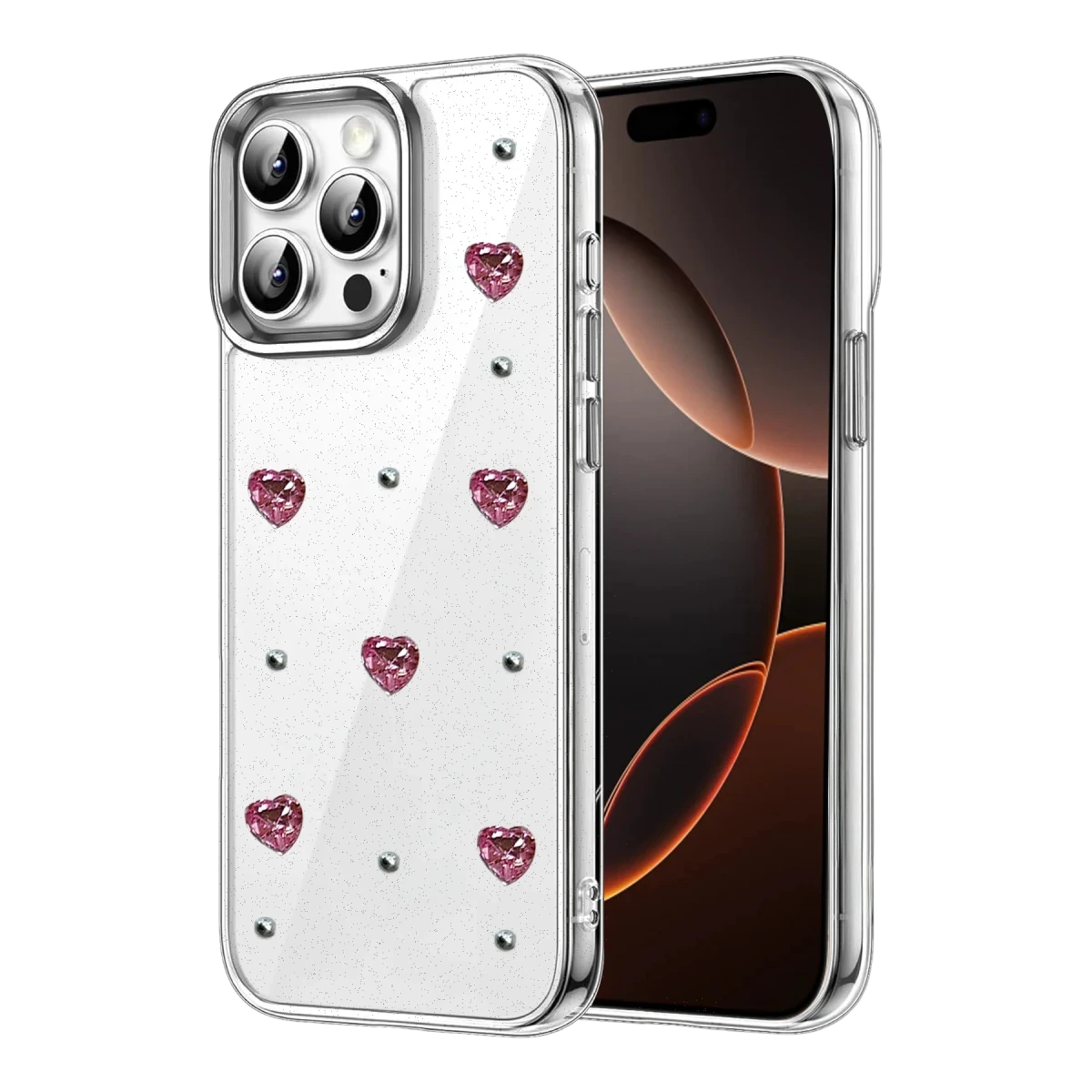 Apple iPhone 15 Pro Fiyonk Desenli Kapak - Desen 3