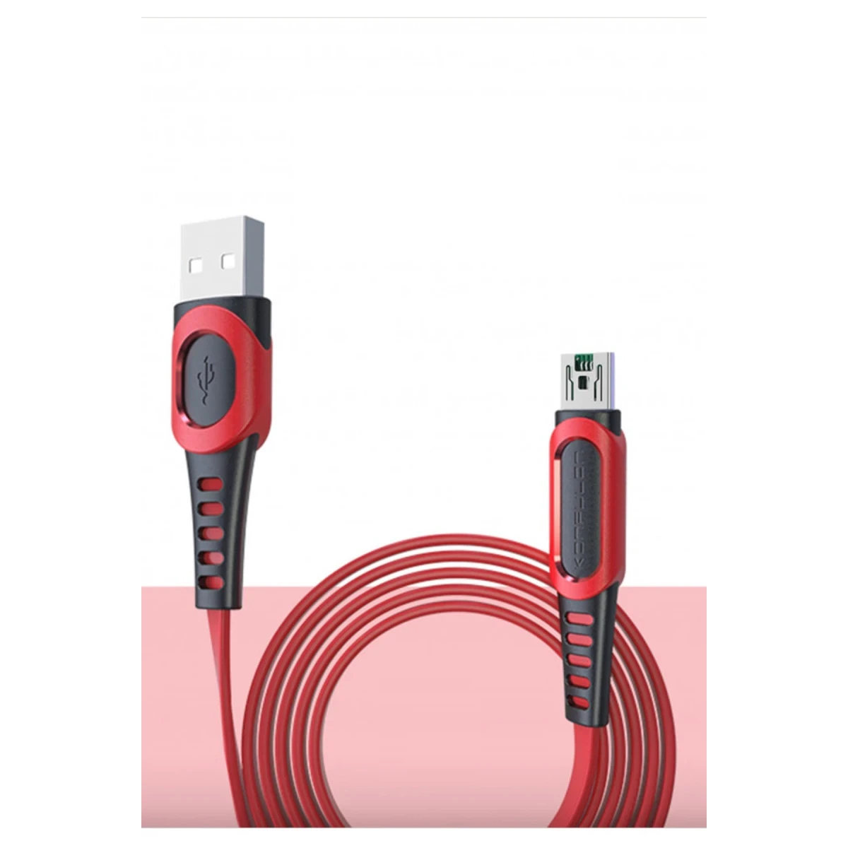 Konfulon DC24 Micro USB Kablo 1.2M 4A - Kırmızı