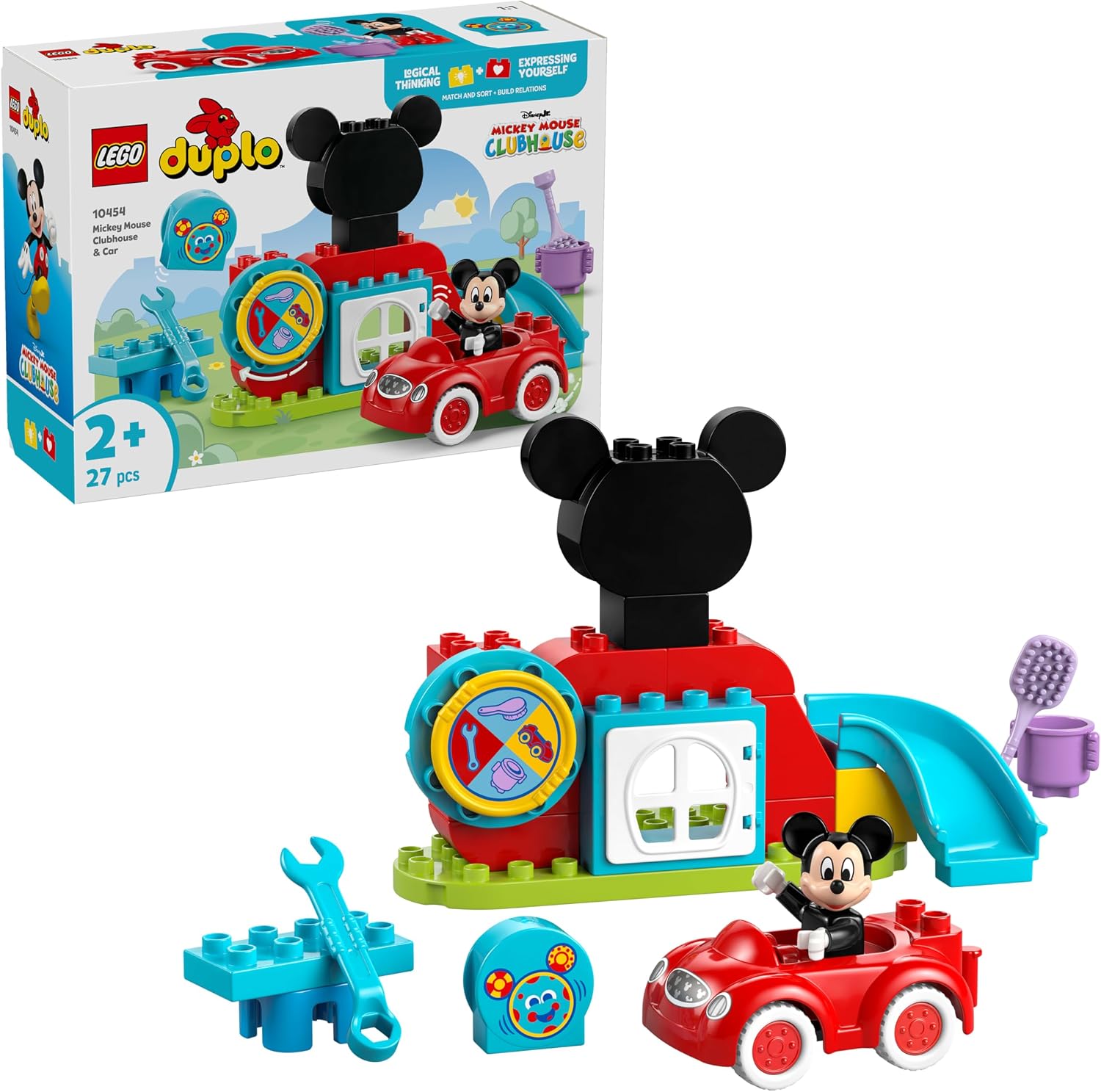 DUPLO Disney Mickey Fare’nin Kulüp Evi ve Arabası 10454