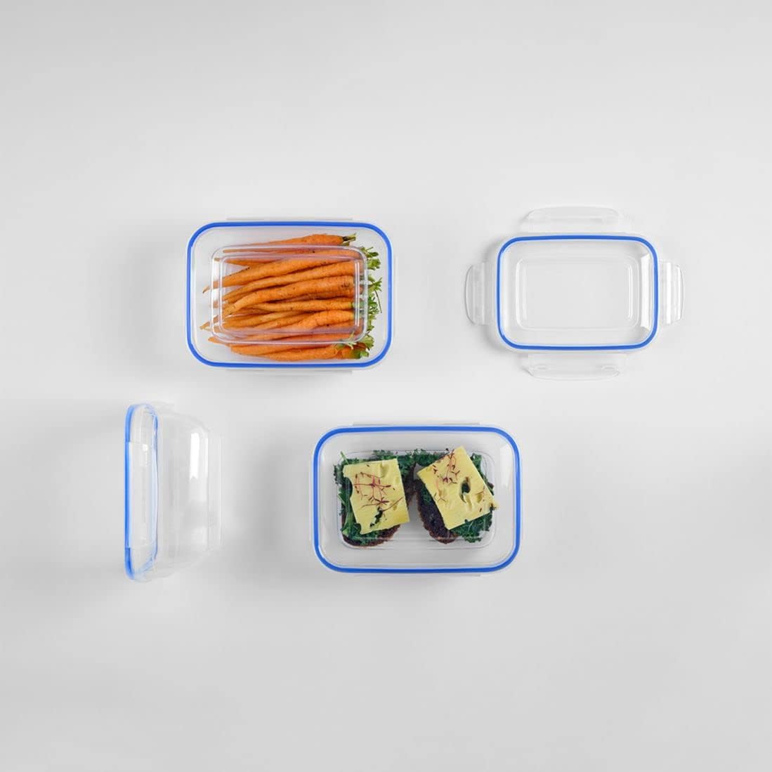 4'lü Contalı Dikdörtgen Set(400,800,1400,2300 ml)