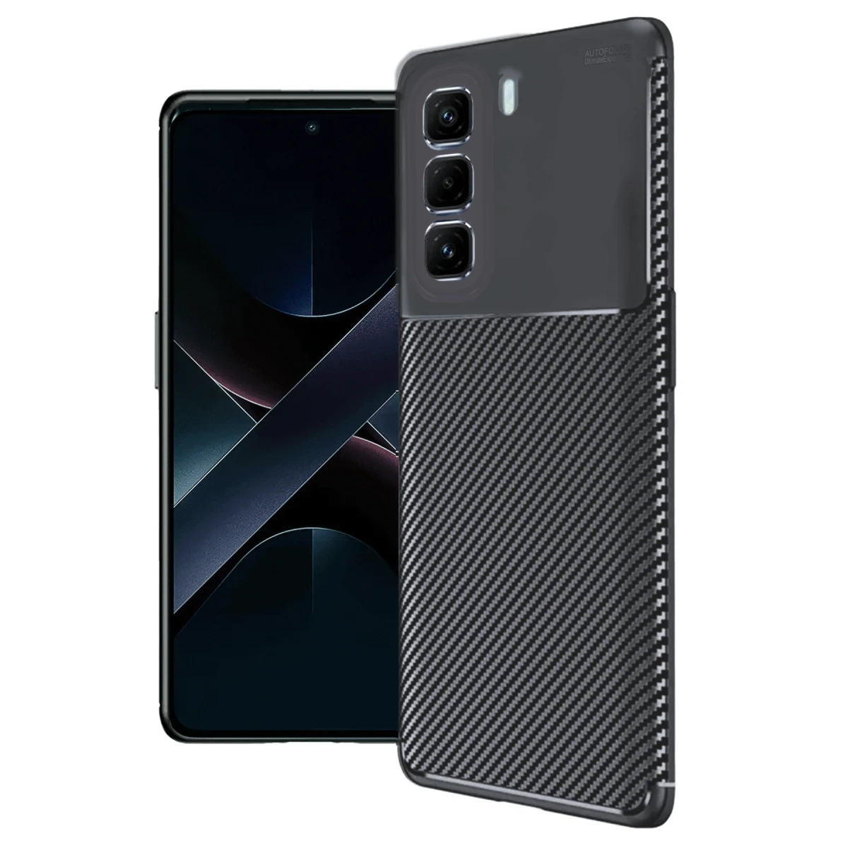 İnfinix Hot 50 Pro Plus 4G Auto Focus Karbon Kapak - Siyah