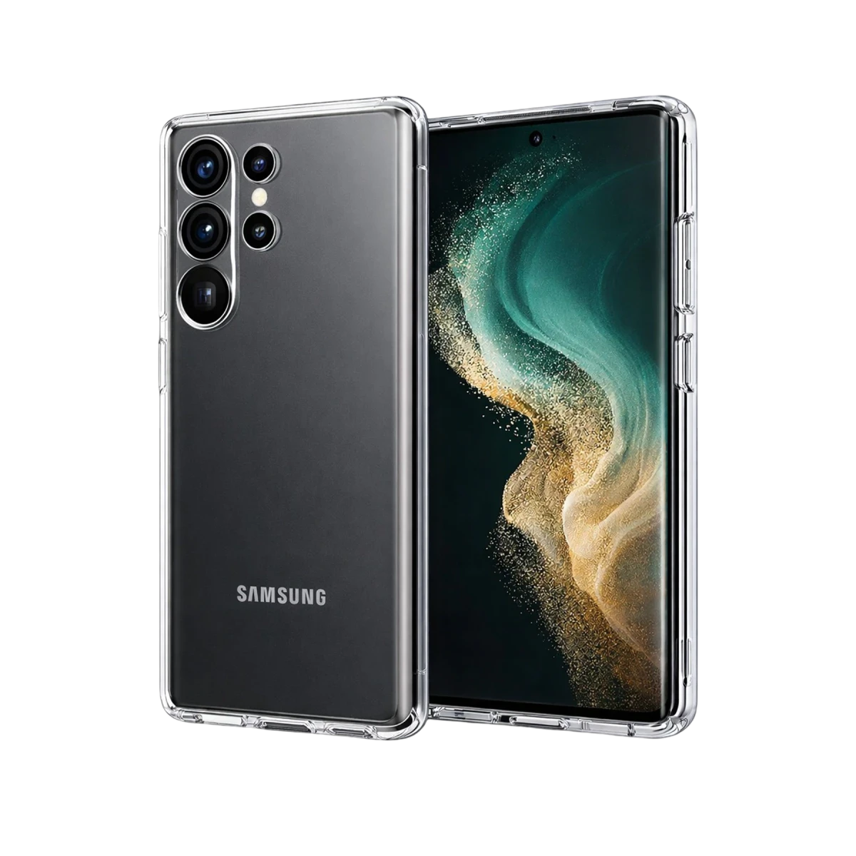 Samsung Galaxy S26 Ultra Lüx Şeffaf Silikon - Şeffaf