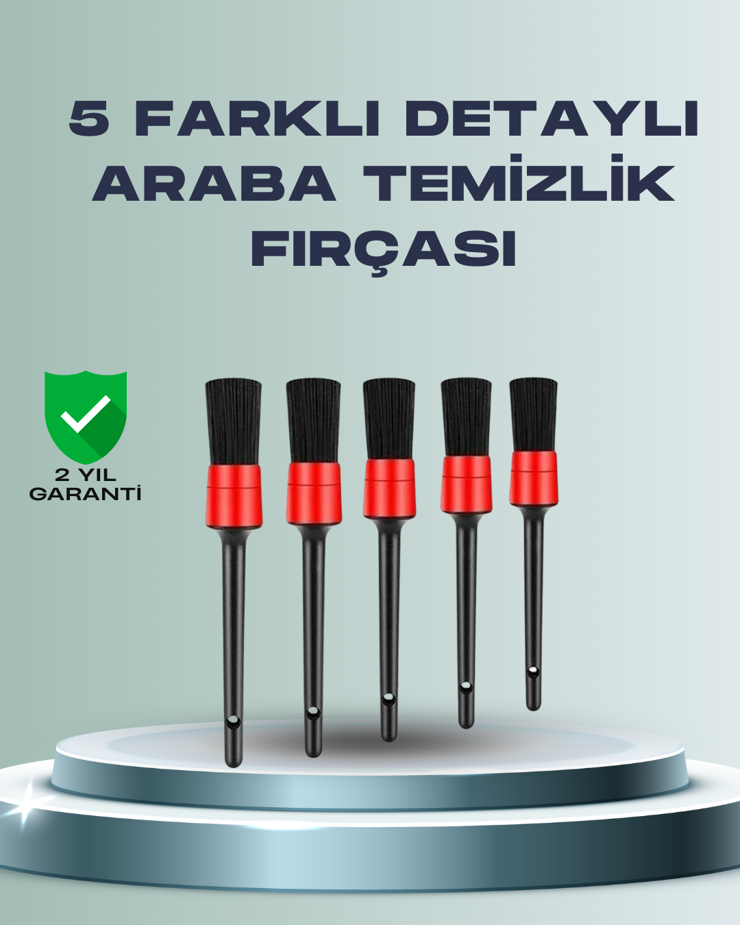 Yumuşak Kıllı Araç Bakım Fırça Takımı