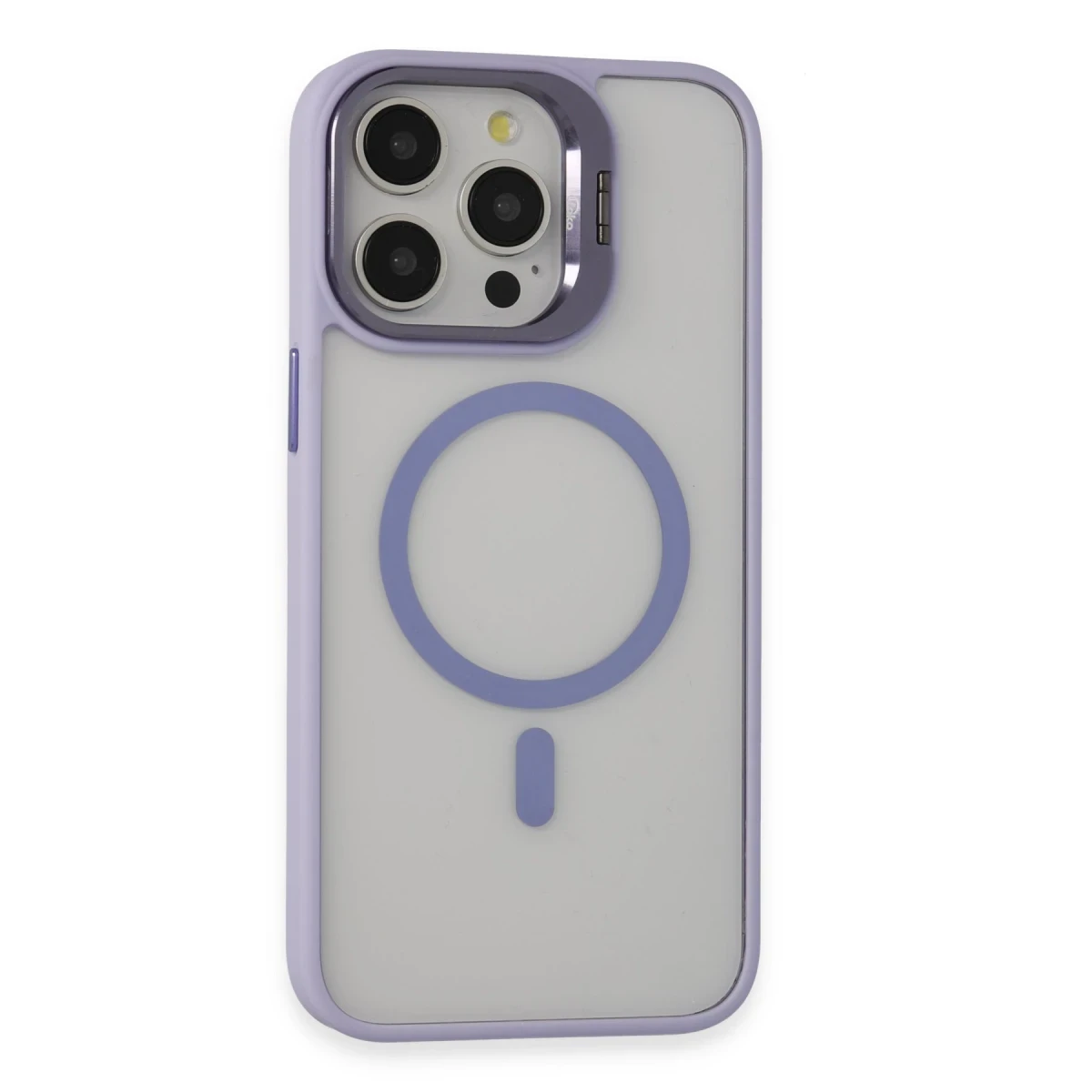 Joko Apple iPhone 15 Pro Kılıf Roblox Lens Magsafe Standlı Kapak - Lila
