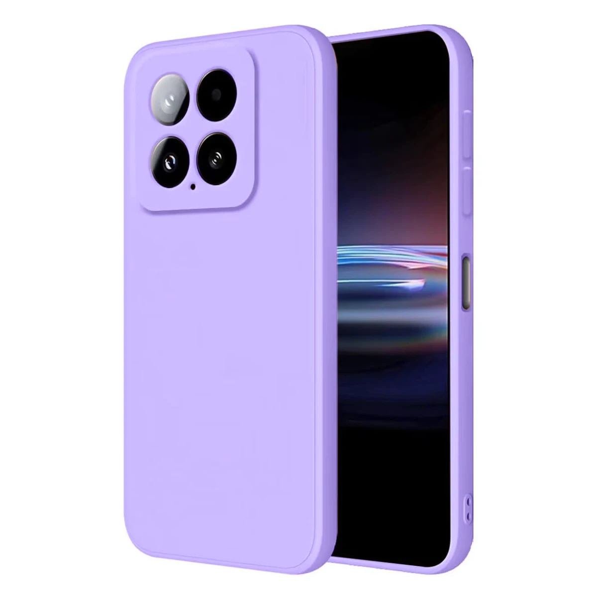 Xiaomi Mi 14T Pro Kılıf Nano içi Kadife Silikon - Lila