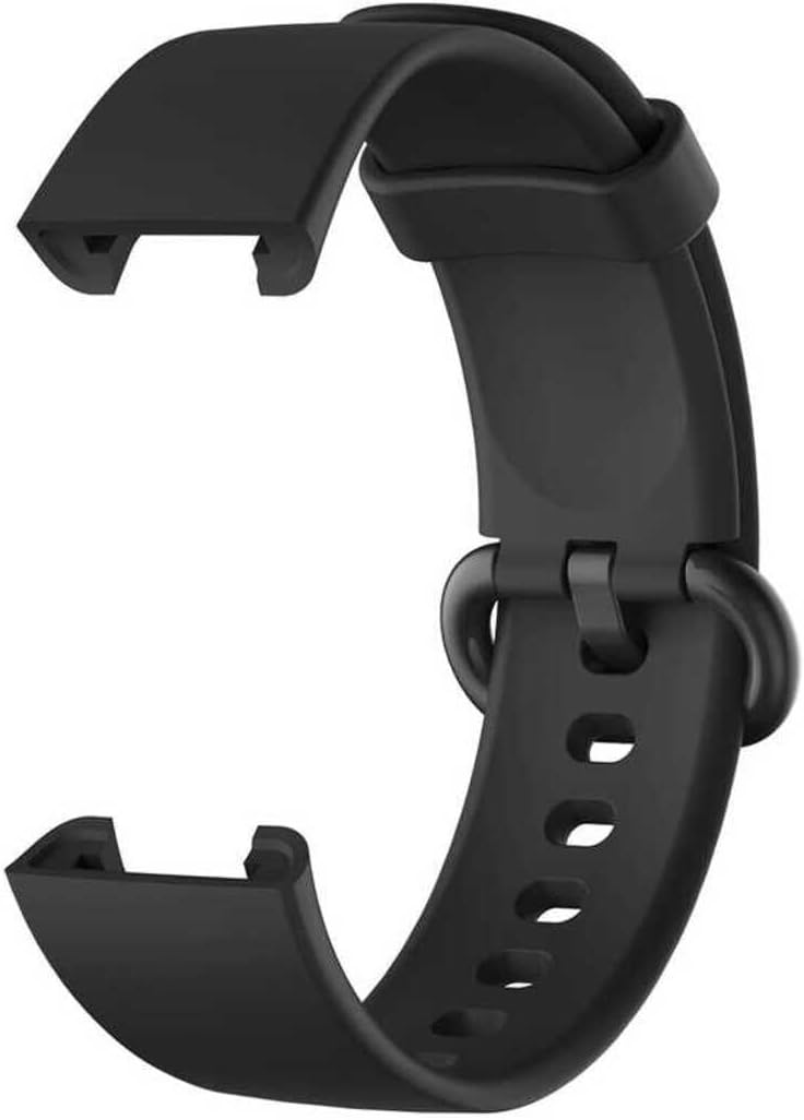 Akıllı Saat Kordonu – Xiaomi Redmi Watch (Mi Watch Lite) Uyumlu, 44mm Silikon Spor Kayış - Siyah