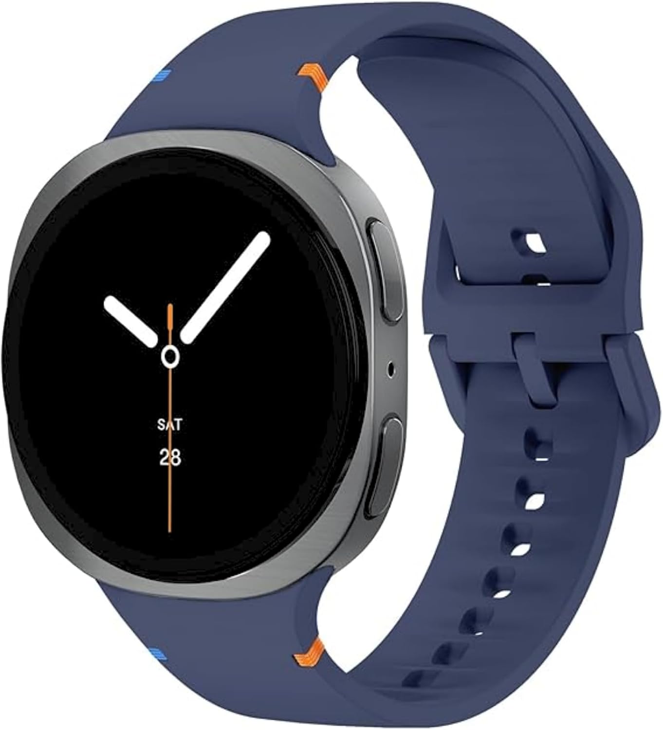 Samsung Galaxy Watch 9 / Watch 8 (40mm/44mm) ve Watch 8 Classic (46mm) Uyumlu Premium Yumuşak Silikon Spor Kordon - Nefes Alabilen, Konforlu, Suya Dayanıklı, Terletmeyen Kayış