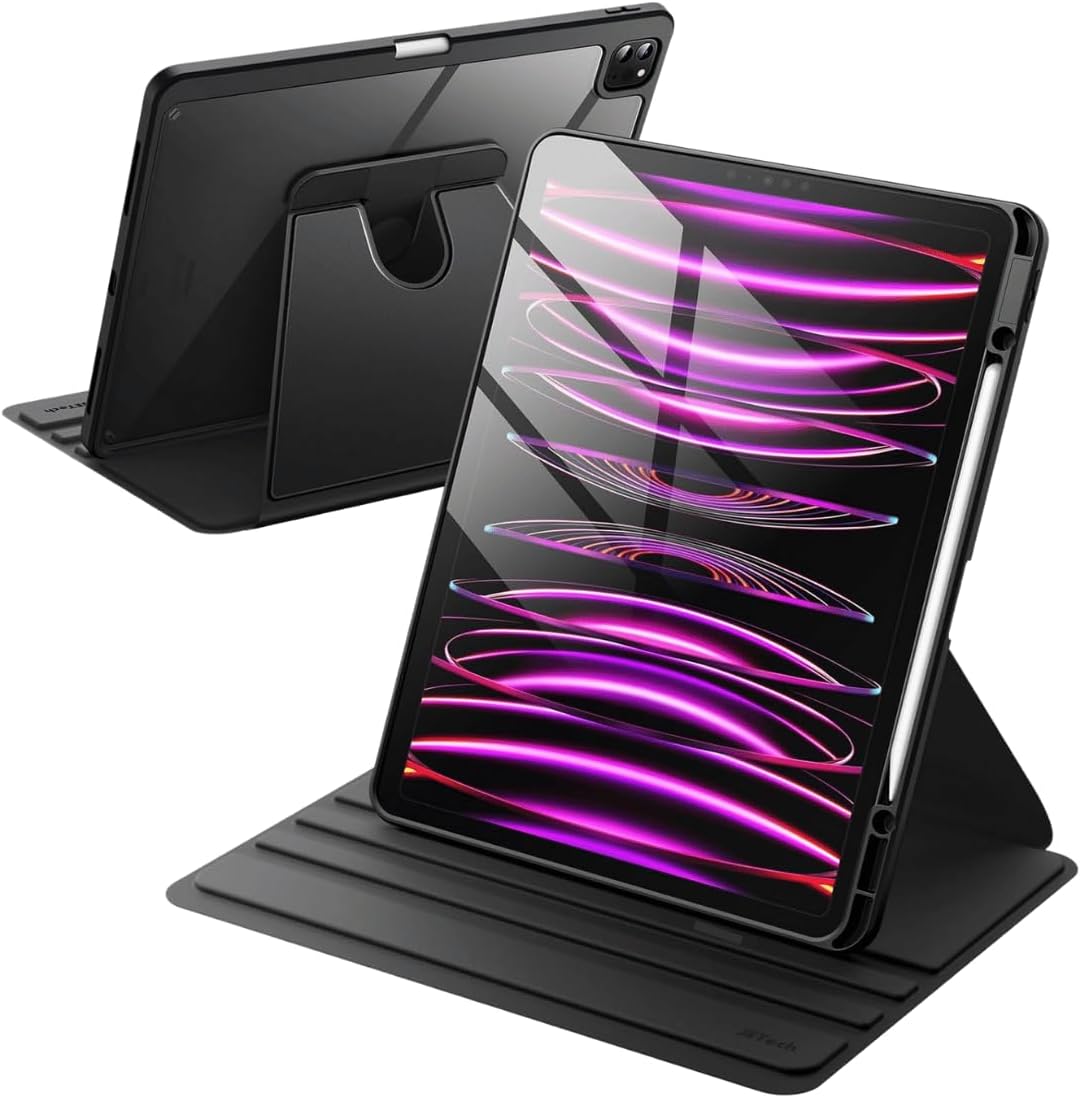 iPad Air 13 inç 2024 ile Uyumlu 360 Derece Dönebilen Standlı Pino iPad Tablet Kılıfı