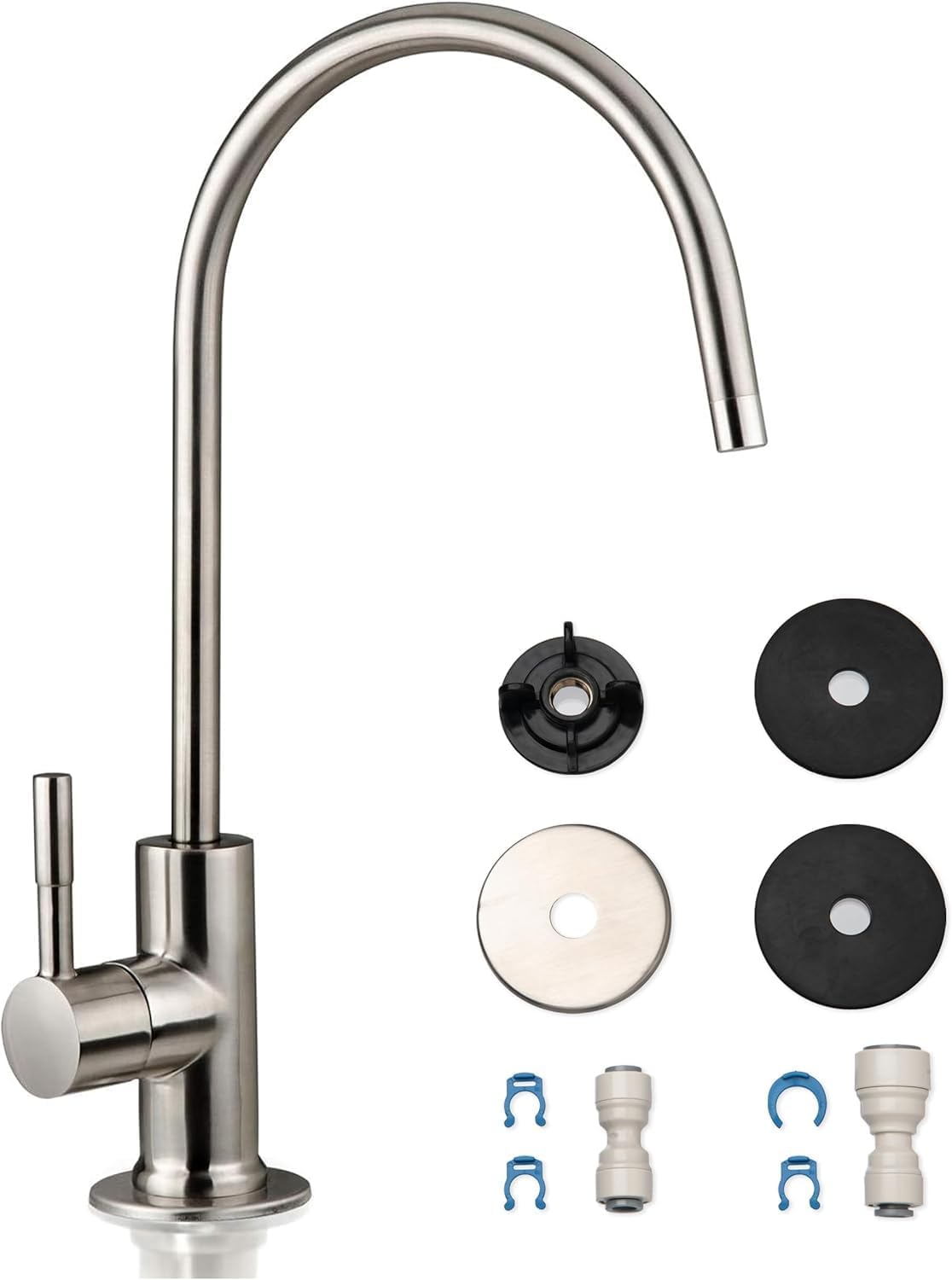 GA1-BN 16,5 x 27,9 cm 14OZ masif pirinç ağır zorunlu su filtresi Designer musluk – EU stil High-spout, GA1-BN