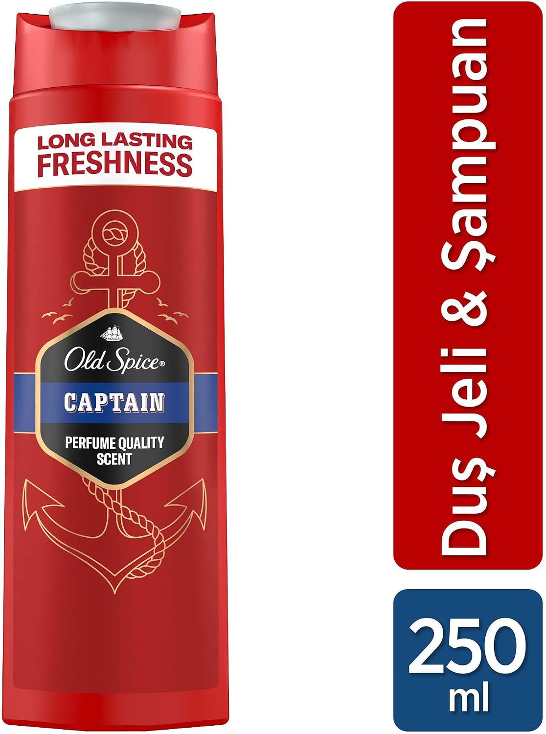 Captain Erkek Duş Jeli ve Şampuan 250 Ml