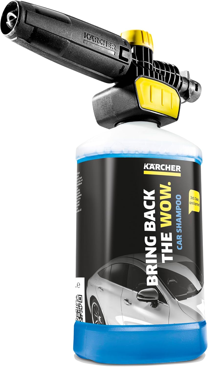 FJ10C Connect `n Clean Yüksek basınçlı köpük için aksesuar max 180 bar, Siyah, Sarı