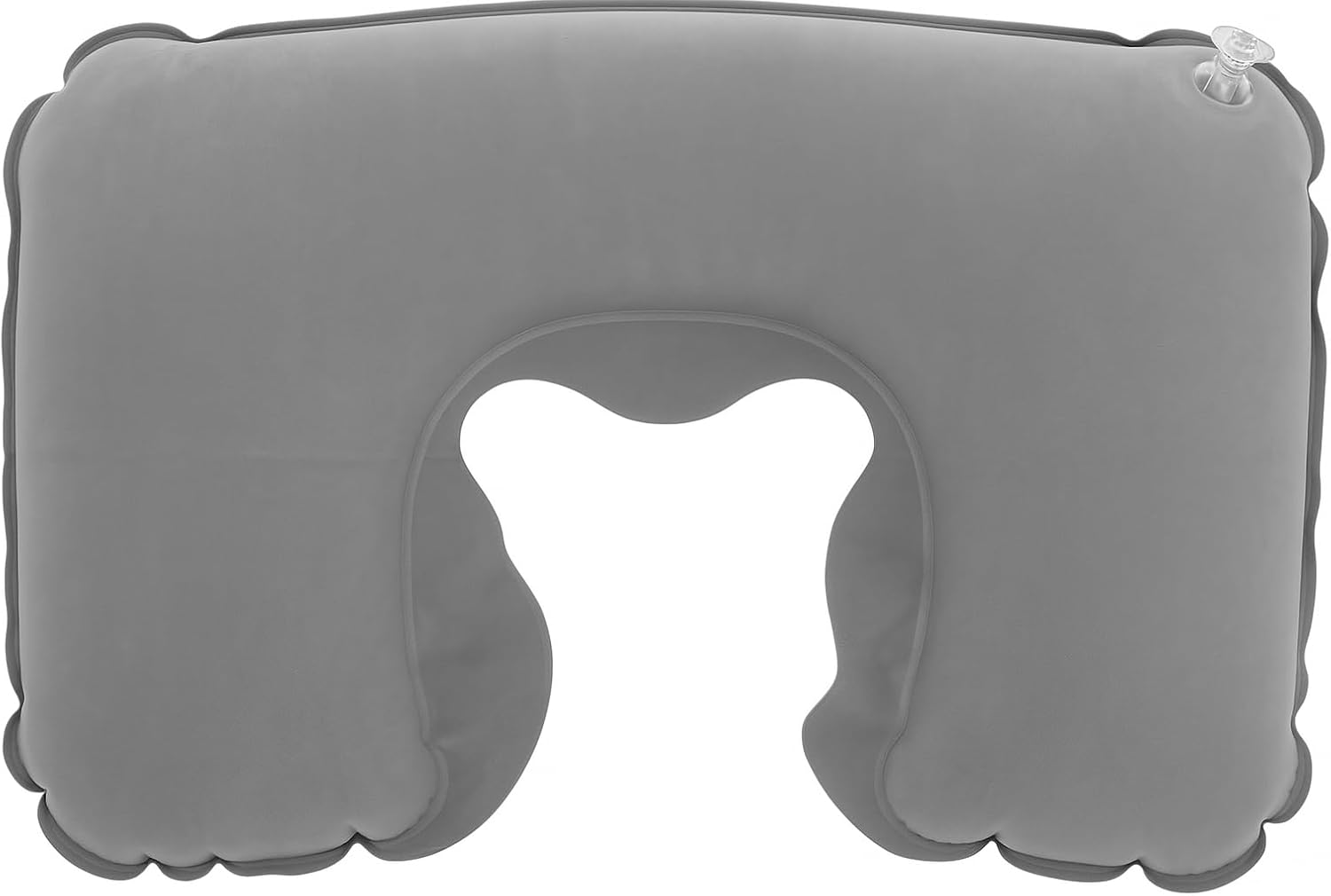 Kyrotech Şişme Seyahat Boyun Yastığı – Ergonomik Travel Neck Pillow, Katlanabilir, Taşınabilir, Uçak, Otobüs, Tren Yolculukları için Rahat Uyku Yastığı Gri