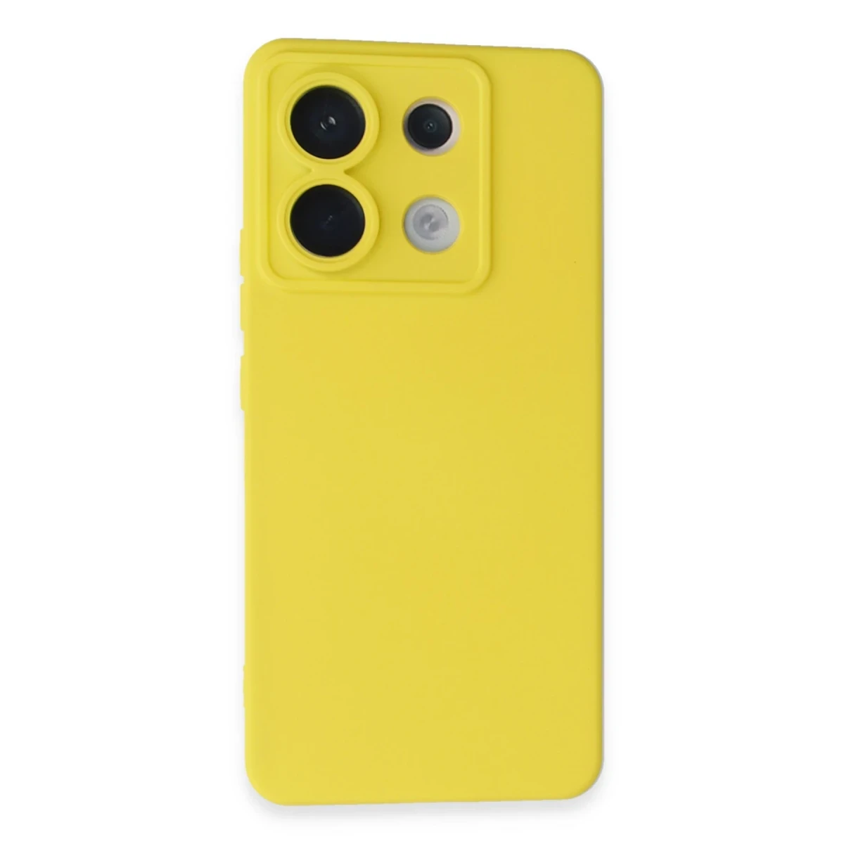 Xiaomi Redmi Note 13 Pro 5G Kılıf Nano içi Kadife Silikon - Sarı