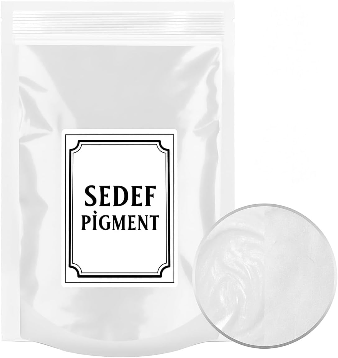 Epoksi Reçine Beyaz Toz Pigment Kosantre Boya/Mum Beton Hobi Beyaz Boya Metalik Pigment - B18 (10GR)
