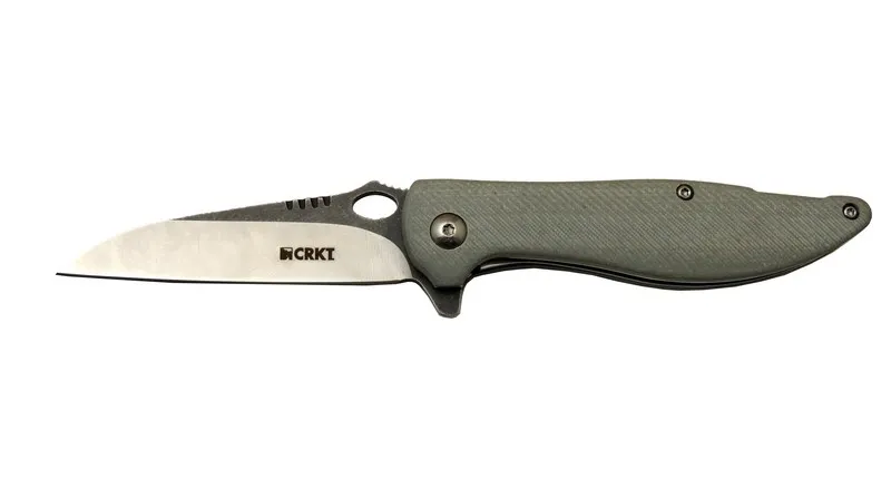 Lotus 1265 Gri Kamp / Outdoor Çakı 18cm - Yarı Otomatik, Kemerlikli, Kutulu