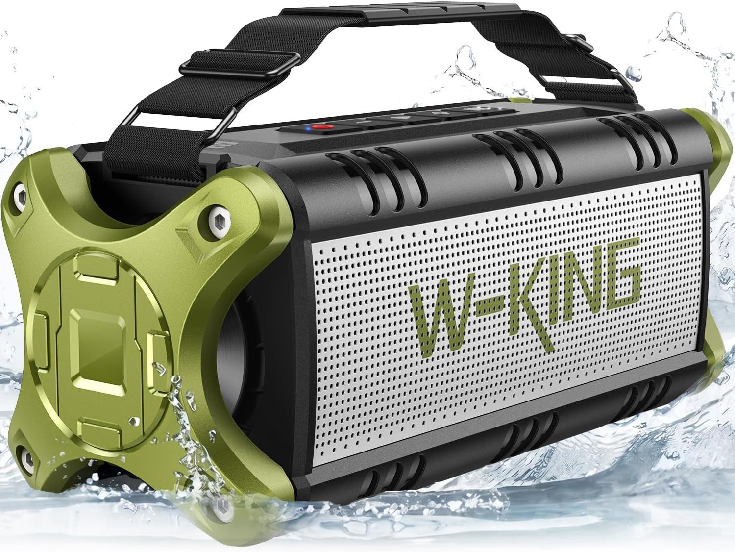 Bluetooth Hoparlör, 90W Maksimum Dış Mekan Hoparlörü, 50W Derin Baslı Kablosuz Taşınabilir Hoparlör, Büyük Boombox Sesi, IPX6 Su Geçirmez, 40H, EQ, Çift Eşleştirme, Subwoofer * 2, TF