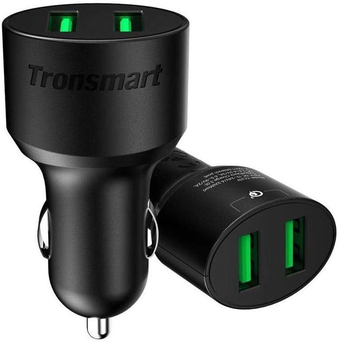 CC2TF Çift USB Çıkışlı Qualcomm QC 3.0 Araç Şarj Cihazı