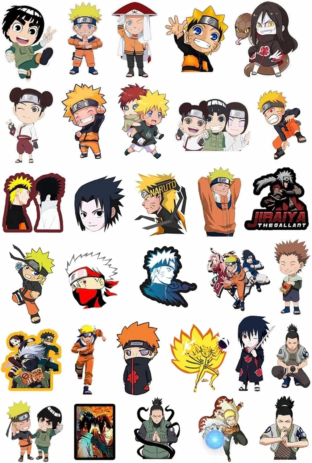 Naruto Anime 31'Li Sticker Paketi