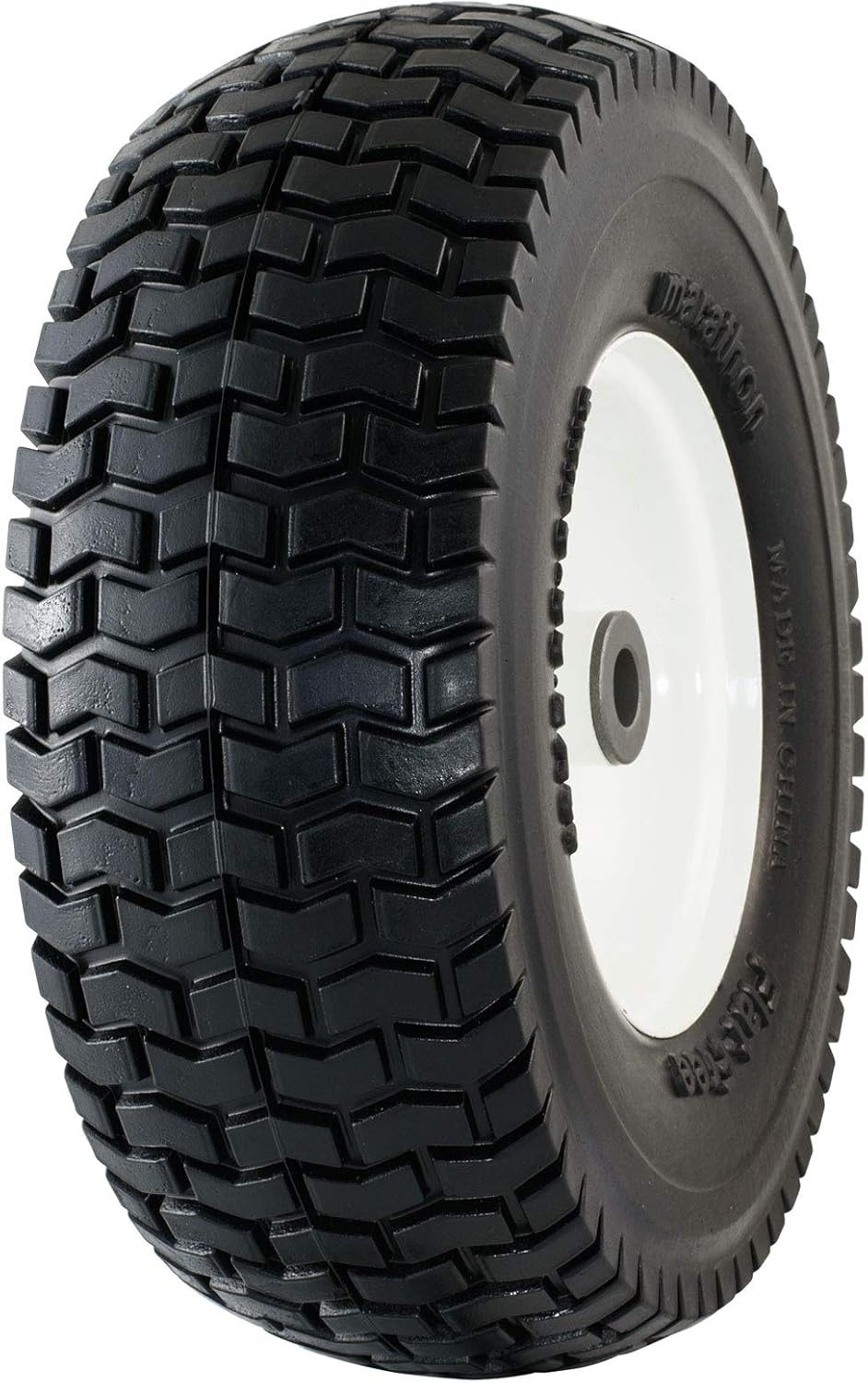 30326 çim biçme makinesi lastiği, düz, 33 x 5-15 cm (3/4 inç) tekerlek göbeği, 3/4 inç burçlar