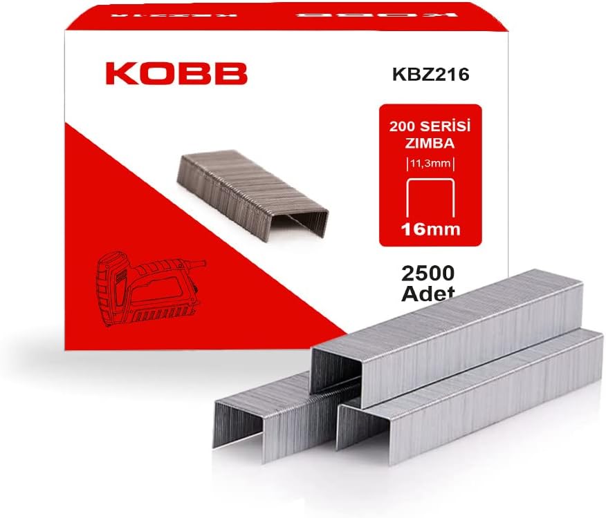KBZ216 16mm 2500 Adet 200 Serisi Ağır Hizmet Tipi Zımba Teli