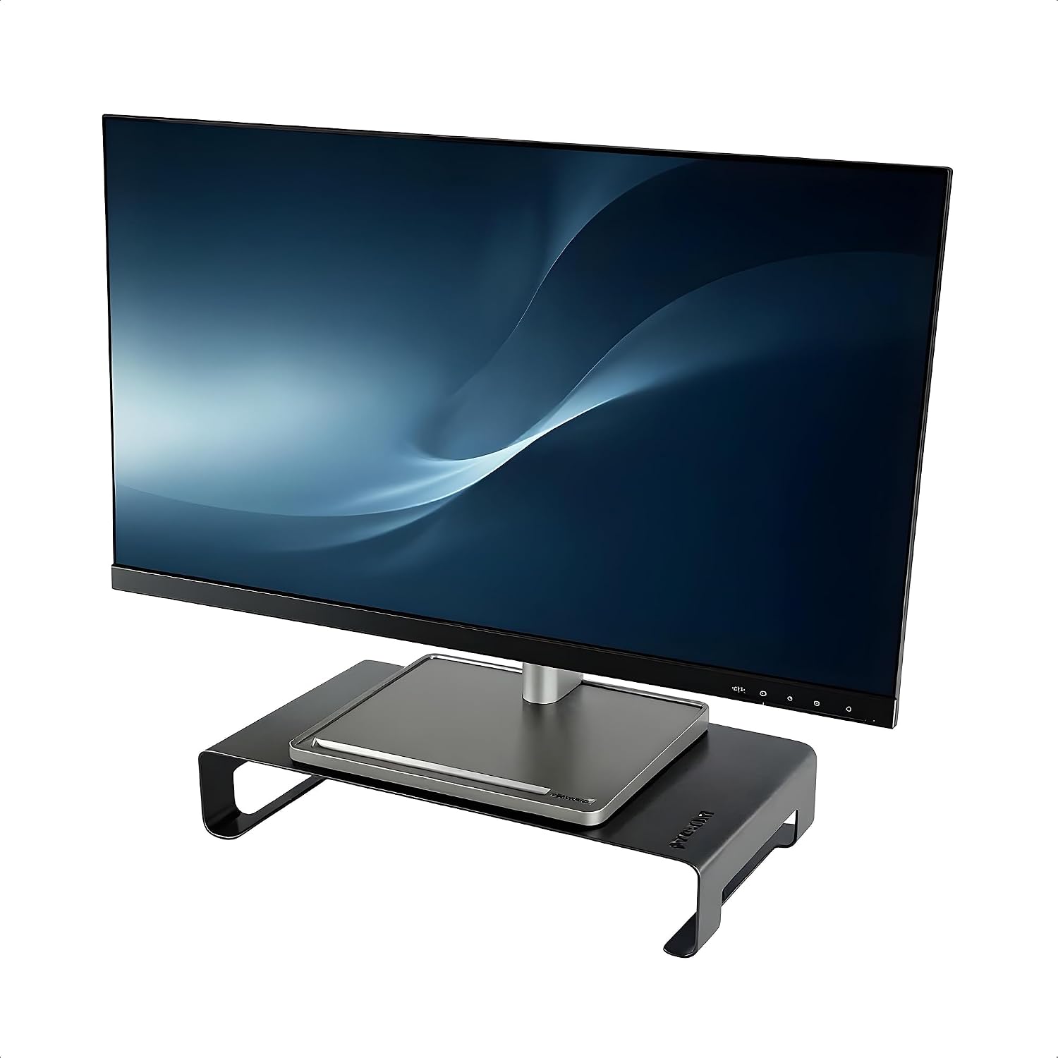Prexua Riser Masaüstü Monitör Standı - Monitör Yükseltici (Siyah, Medium)