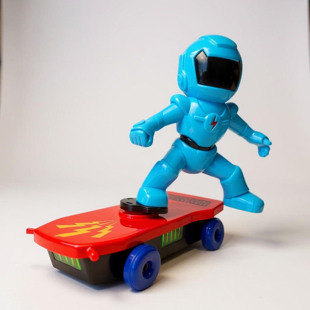 Pilli Işıklı Kaykaycı Kaykaycı Robot Oyuncak