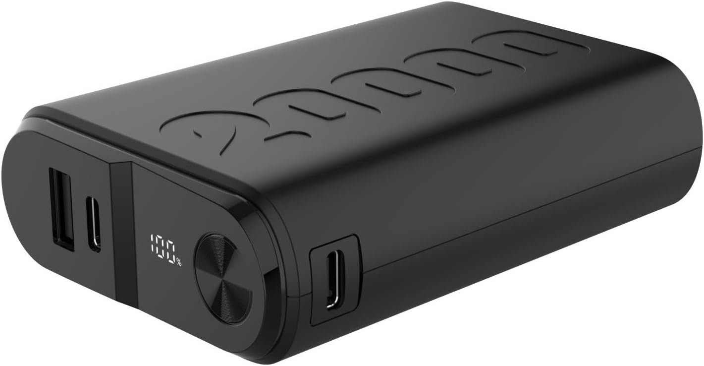 Powerbank PD 20W 2USB-C 1USB-A 20.000 mAh, Ultra Kompakt ve Hafif Tasarım,LED Ekran, Renk : Siyah