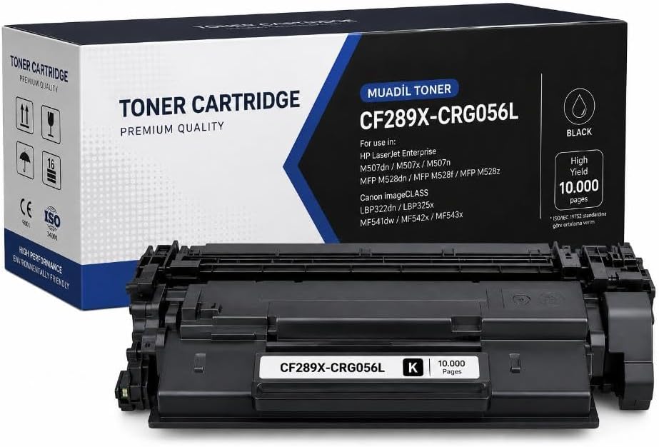 CF289X (89X) CRG-056 Chipsiz (10K) Muadil Toner