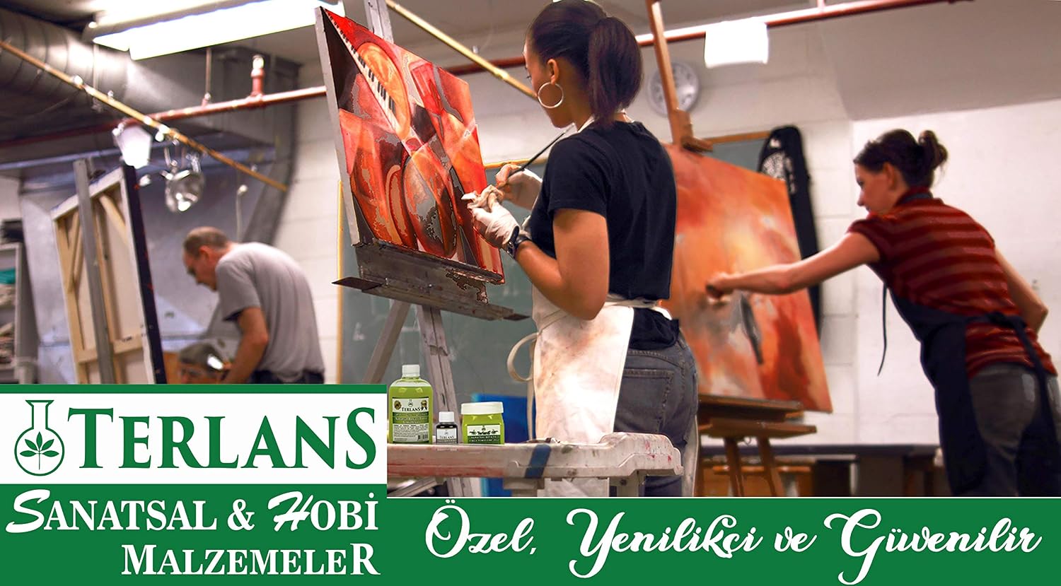 Su Bazlı Parlak Vernik 250 ml Akrilik ve Yağlı Boya Koruyucu