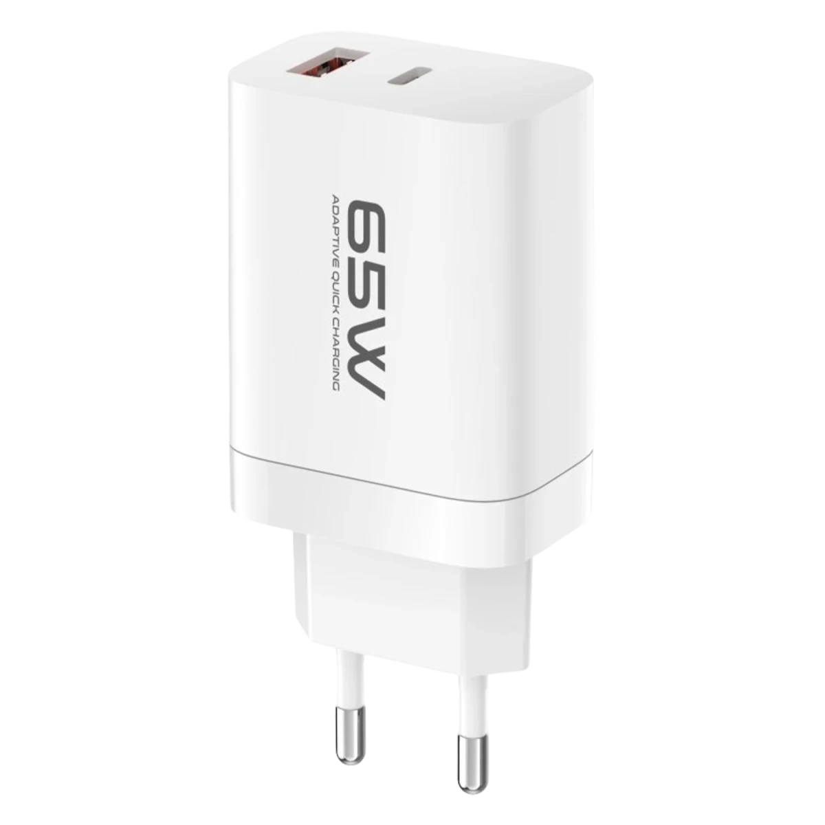 Konfulon C99Q 65W PD Destekli Type-C ve USB Çift Çıkışlı Hızlı Şarj Adaptörü - Beyaz