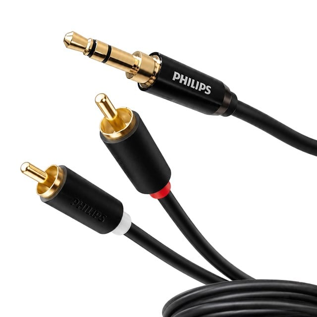 SWR2121B/93 2 Metre 3.5mm Stereo 2 RCA AUX Ses Kablosu