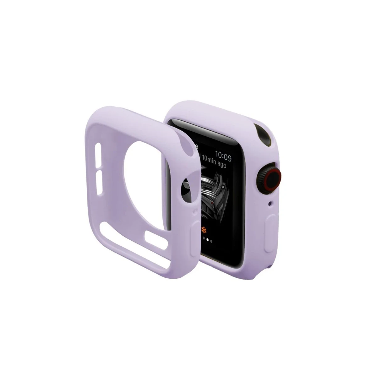 Apple Watch 38mm Silikon Alt Kasa - Lila