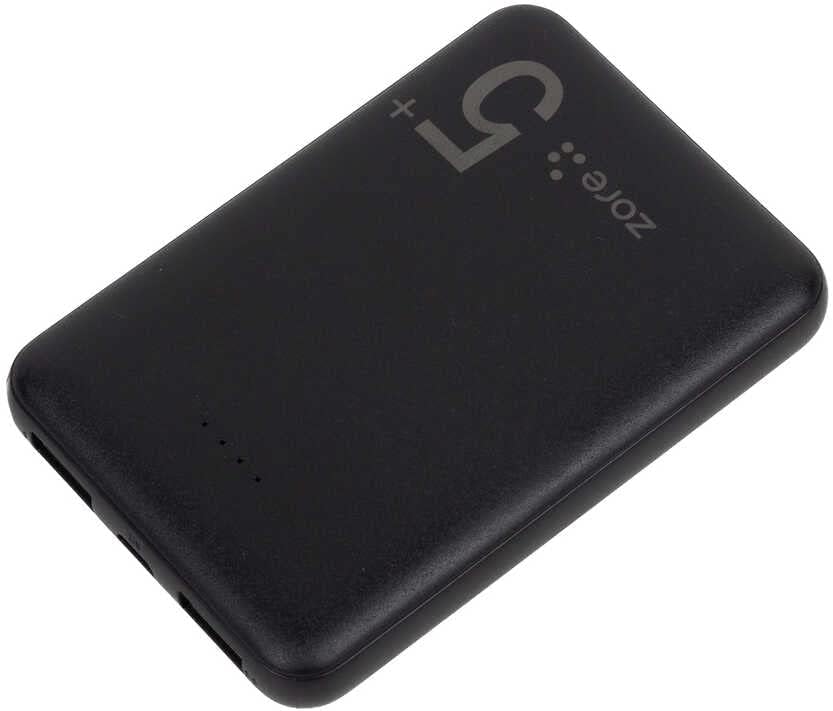 Zore ZR-PW04 Led Işıklı Taşınabilir Powerbank 5000 mAh (Siyah)