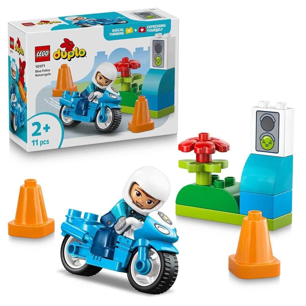 10471 Lego Duplo Mavi Polis Motosikleti 11 parça +2 yaş