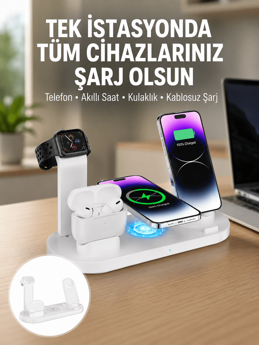 Şık ve Fonksiyonel Tasarım – Evde, Ofiste veya Seyahatte Kusursuz Şarj Deneyimi Yeni Nesil