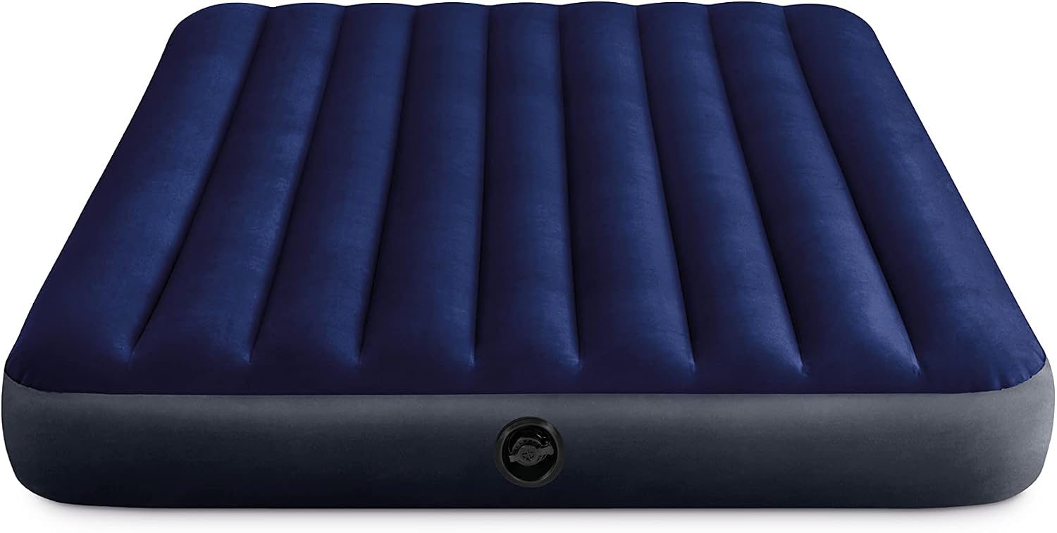 Intek 64765 Klasik Kamp Yatağı 152x203 cm Yastık+Pompa Set, su sporları, plaj malzemesi, şişme ürün, yüzme aksesuarı, kamp, dalış, güvenlik