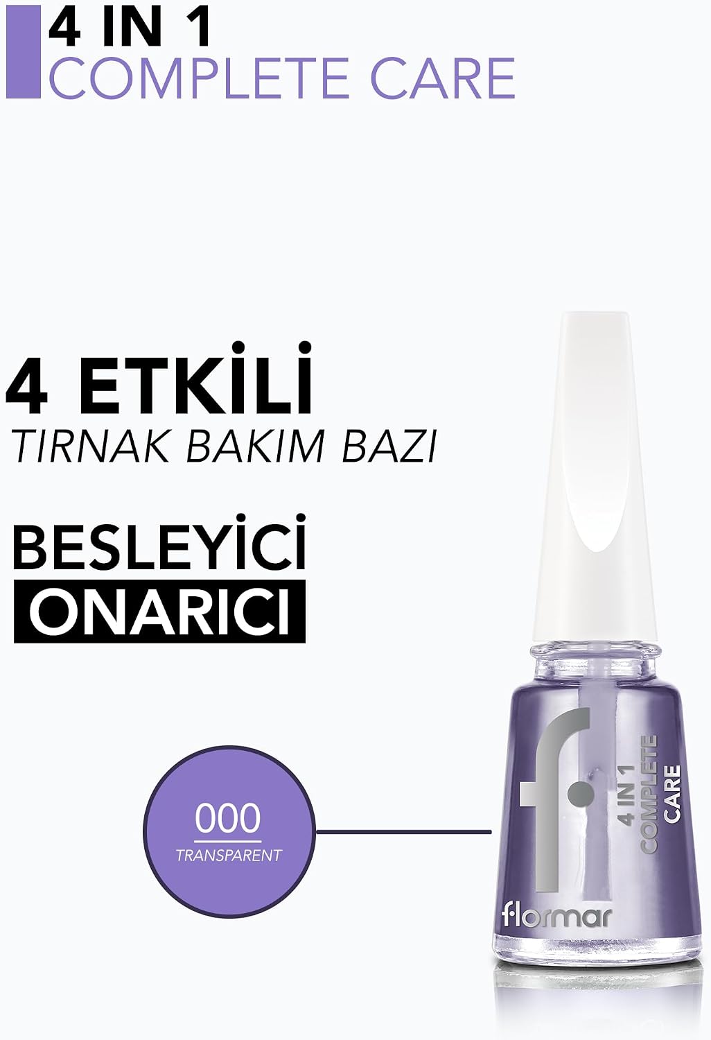4'ü 1 Arada Bakım Yapan Tırnak Koruyucu Cila - 4 in 1 Complete Base Coat - 000-8682536059299