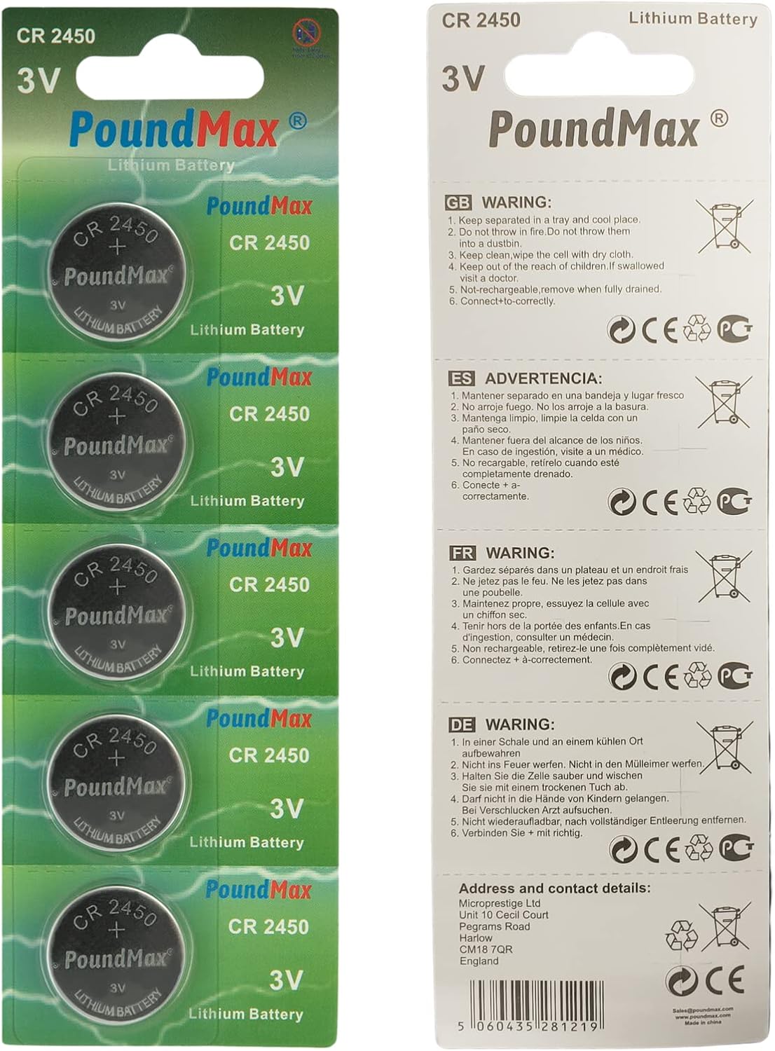 5 Adet 2450 CR2450 DL2450 DL2450 ECR2450 KCR2450 3V Lityum Düğme Piller, Düğme Pil, Çocuklara Dayanıklı Ambalaj, Akıllı Ev Cihazları, Küçük Elektronik Ev Aletleri, Araba Anahtarları ve Diğer