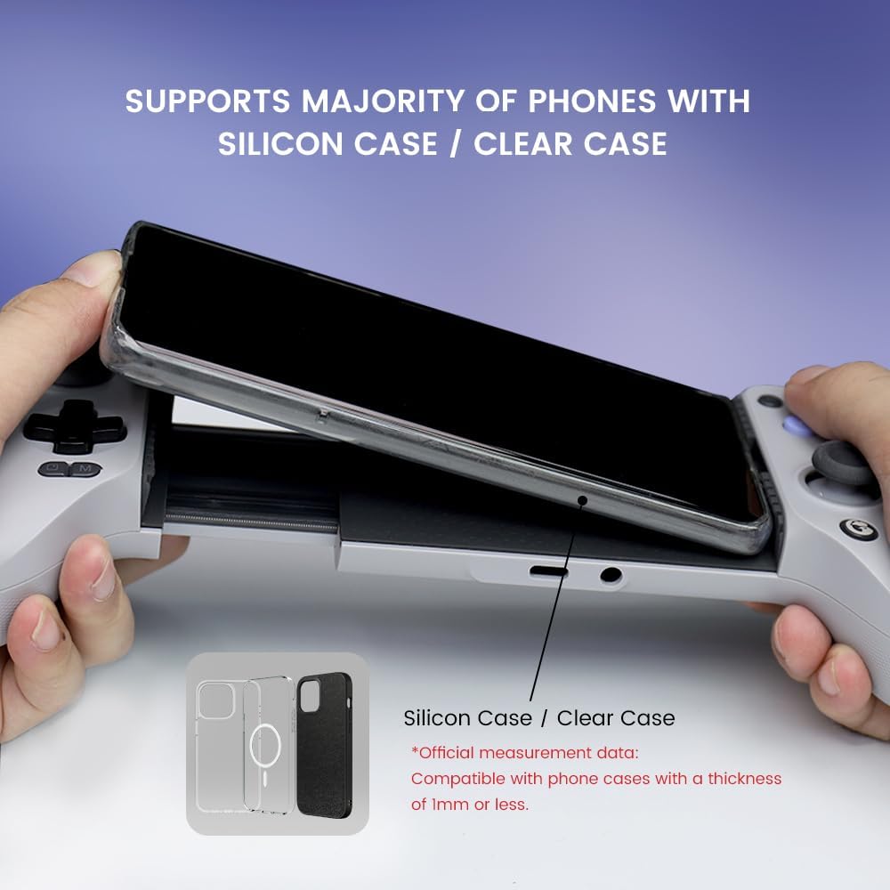 Android ve iPhone 15 Serisi için G8 Galileo Mobil Oyun Denetleyicisi (USB-C) - Hall Effect Joystick'leri ve Tetikleyiciler, 3.5 mm Ses Jakı - Xbox, PlayStation ve Diablo Immortal Oyna