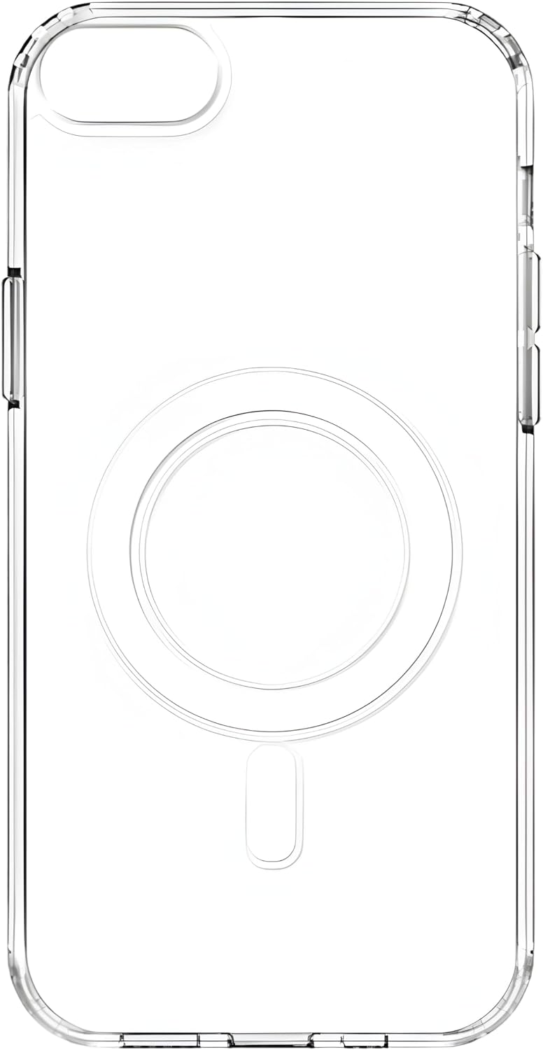 iPhone 7/8/SE 2020/SE 2022 Uyumlu Kamera Korumalı Magsafe Wireless Şarj Özellikli Kristal Berraklıkta Düşmeye Karşı Askeri Sınıf Korumalı Şeffaf Silikon Kılıf (Şeffaf, iPhone 8 / SE 2020)