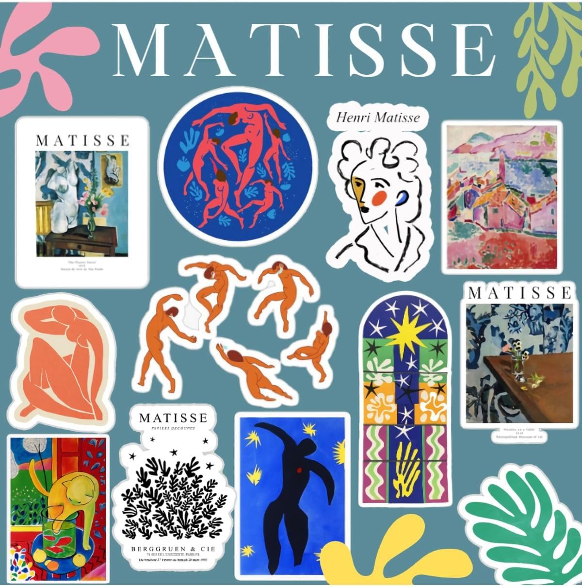 Matisse Sticker Seti | Laptop Notebook Telefon Etiket Journal
