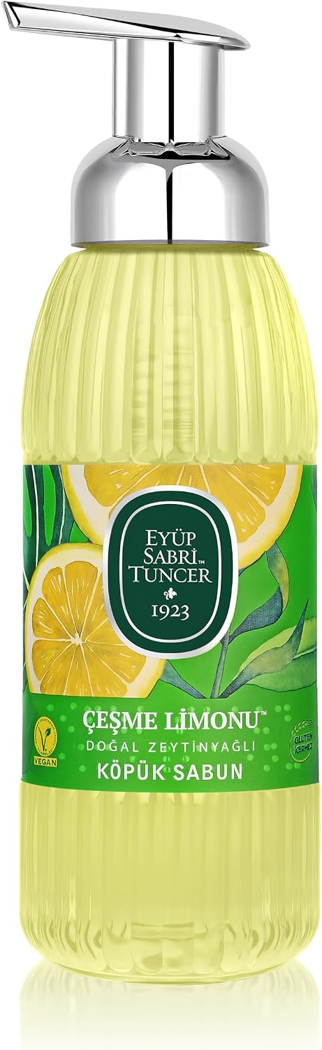 Eyüp Sabri Tuncer Doğal Zeytinyağlı Köpük Sabun Çeşme Limonu (500 ml)