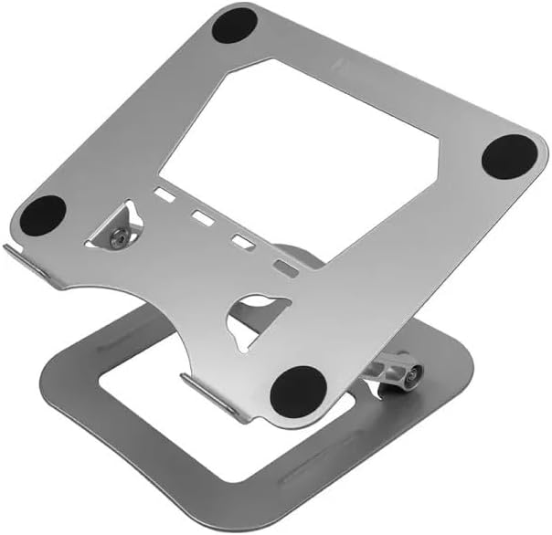 DYT-815 Metal Ergonomik Macbook Uyumlu Katlanabilir Laptop Standı (Silver)