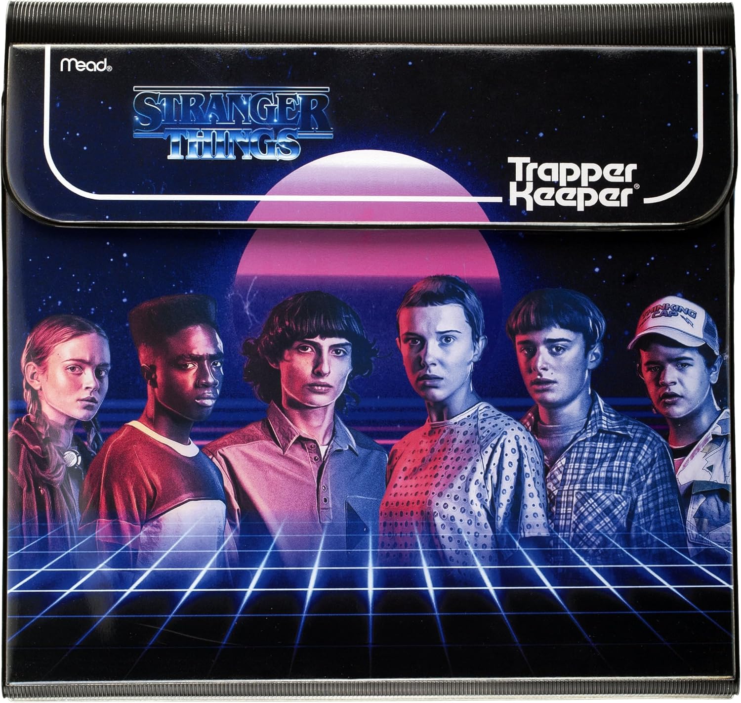 Trapper Keeper Binder, Stranger Things, 1 İnç Bağlayıcı 2 Klasör ve Ekstra Cep içerir, Neon (261138G-25)