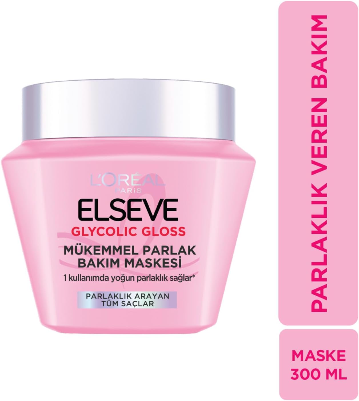 L'Oréal Paris Glycolic Gloss Mükemmel Parlaklık Veren Saç Bakım Maskesi 300ml