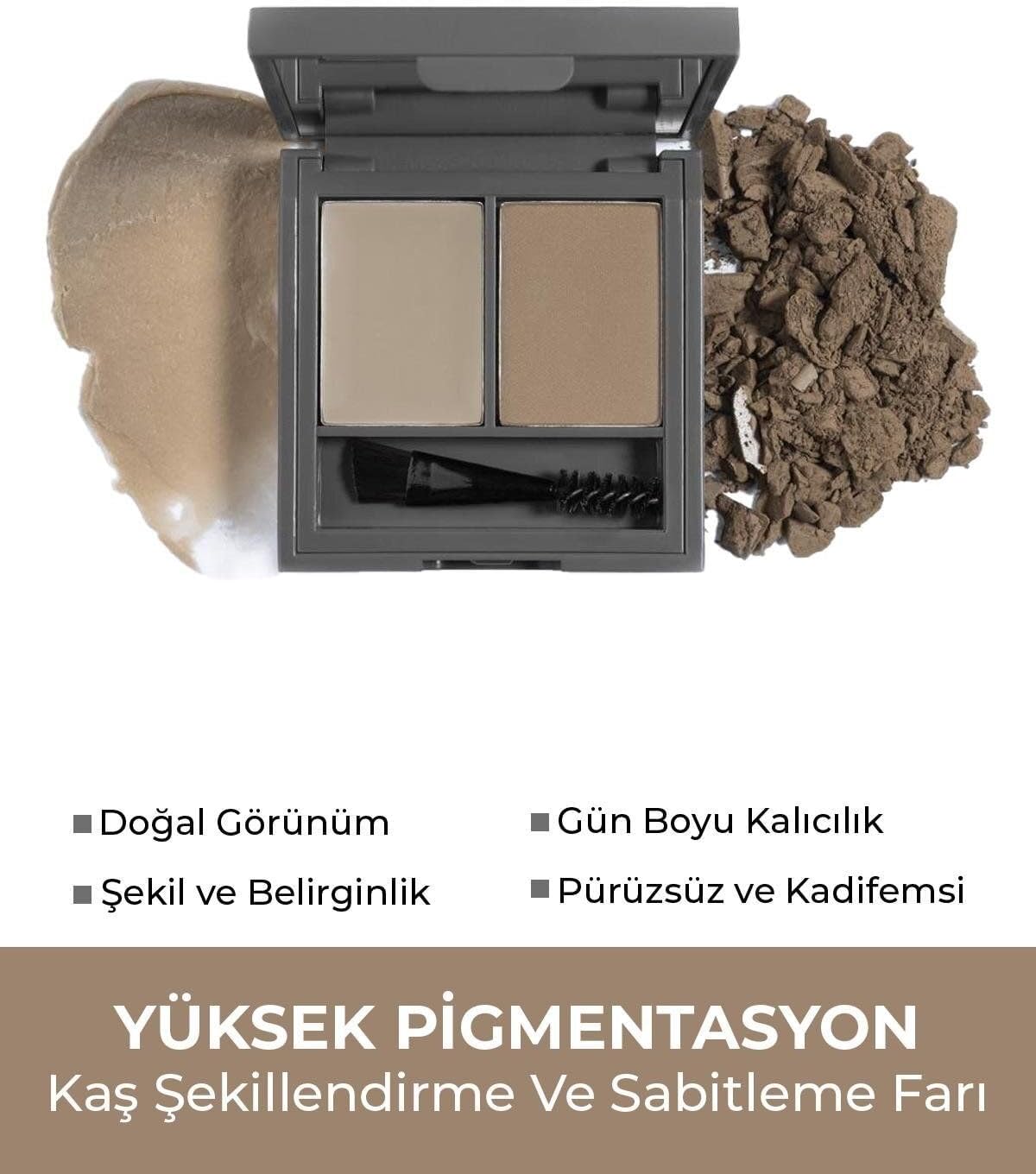Şekillendirici, Belirginleştirici Açık Kahve Kaş Sabitleme Farı-perfect Fix Brow Palette 701 Brown