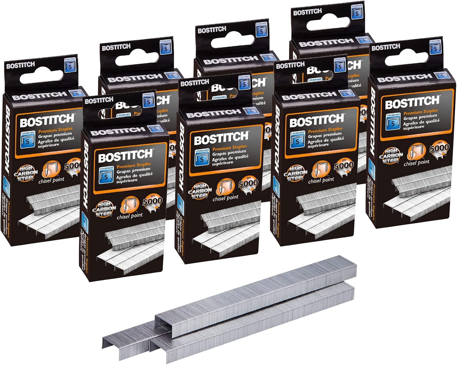 Standart Zımba Teli, 6 mm Uzunluk, 5000 Adet/Kutu, 8'li Paket