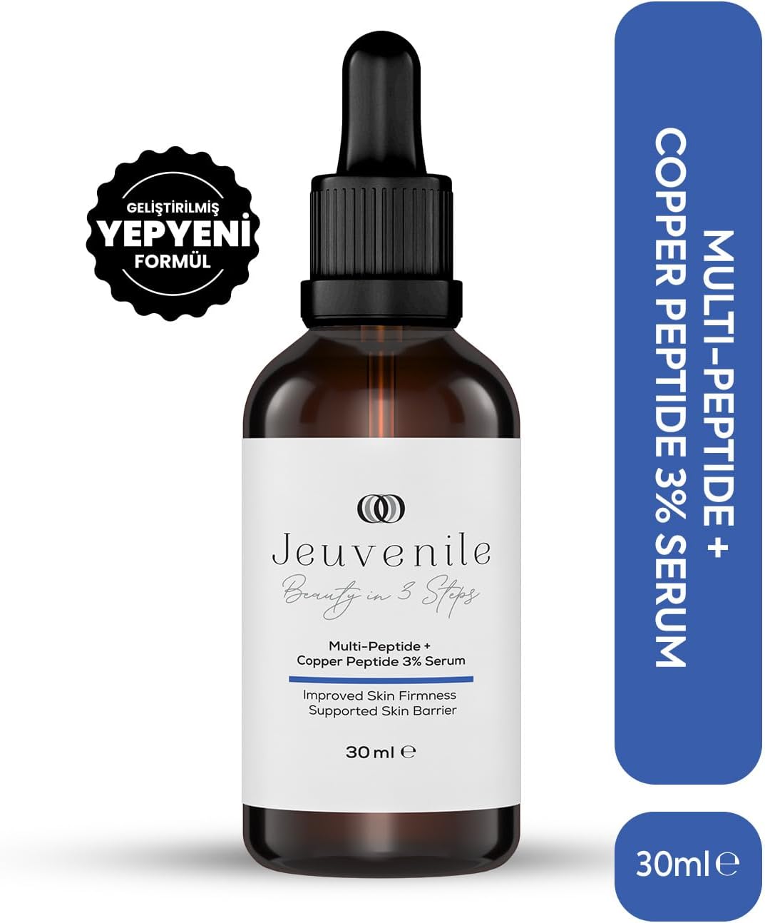 Beauty in 3 Steps Multi Peptid Bakır Peptid Yüzde Bir Serum