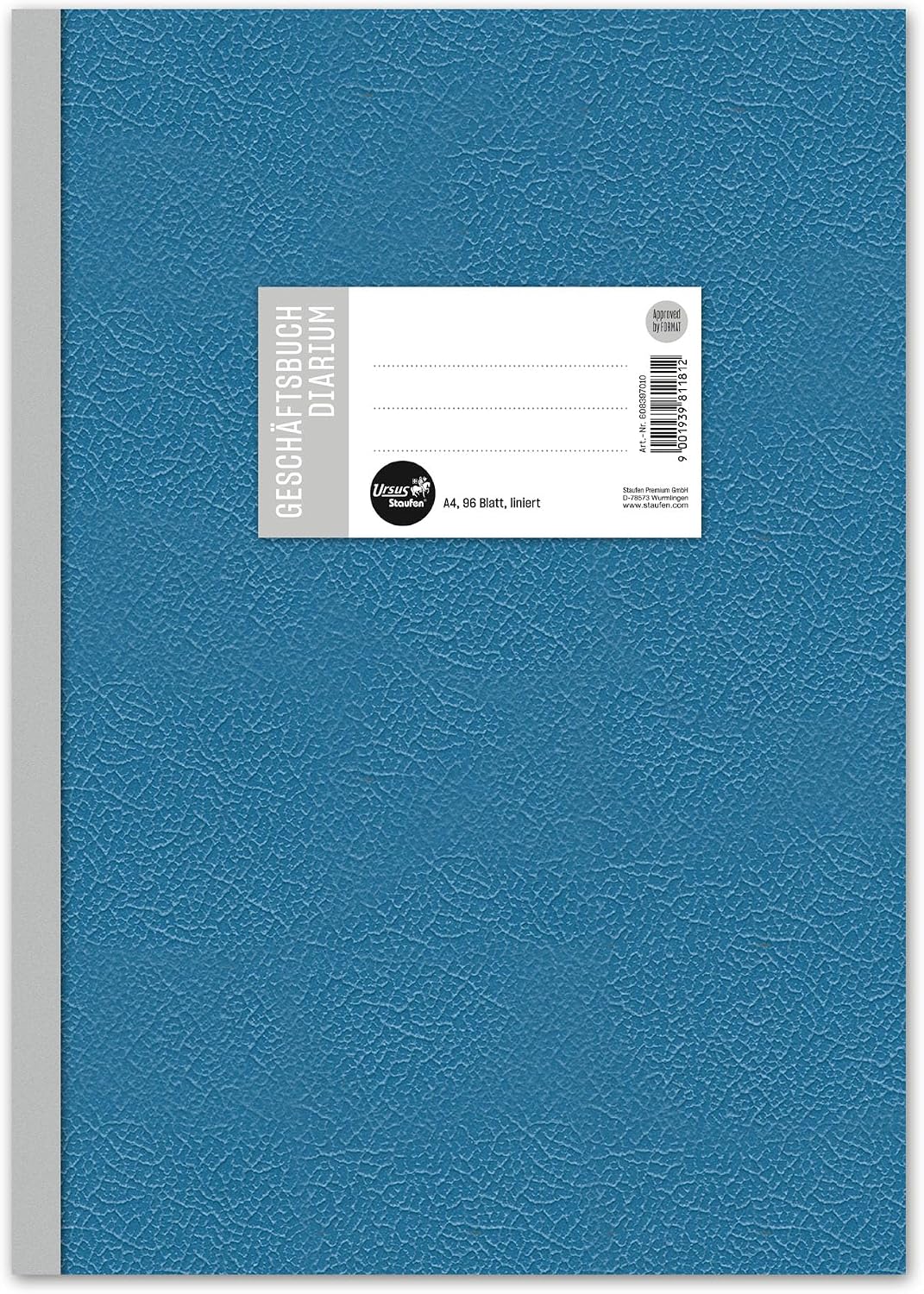 Ursus 608397010 İş Defteri A4, Çizgili, 70 g/m2, 9 mm, 96 Yaprak