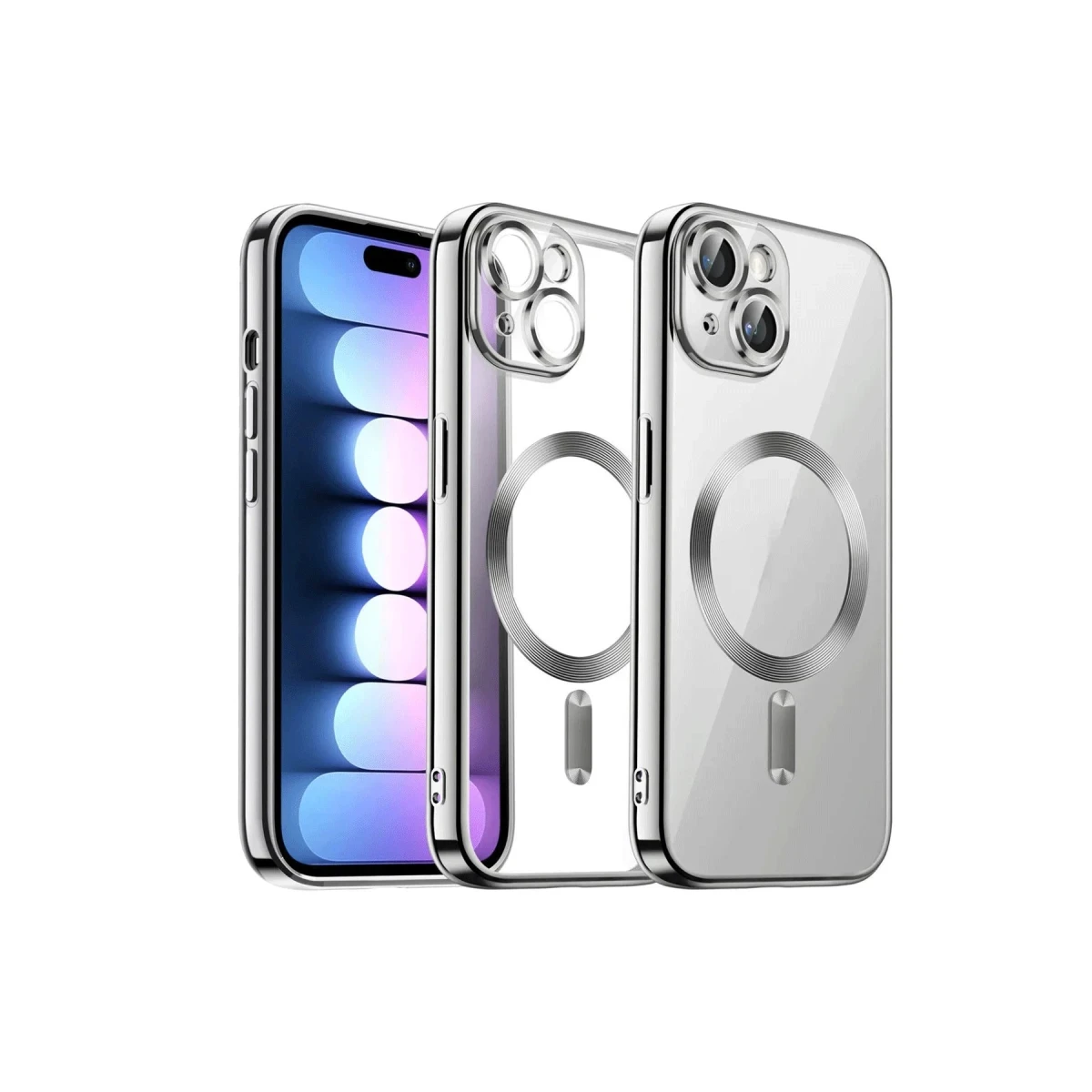 Apple iPhone 14 Kılıf Kross Magneticsafe Kapak - Titan Gri